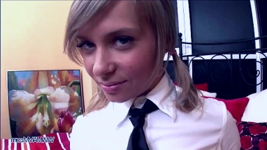 cute blonde teenie gets anally destroyed by older man