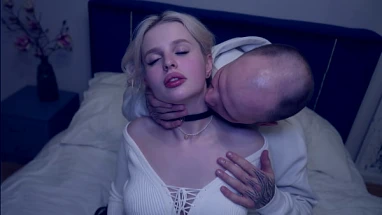 pretty petite blonde rough facefuck cumshot